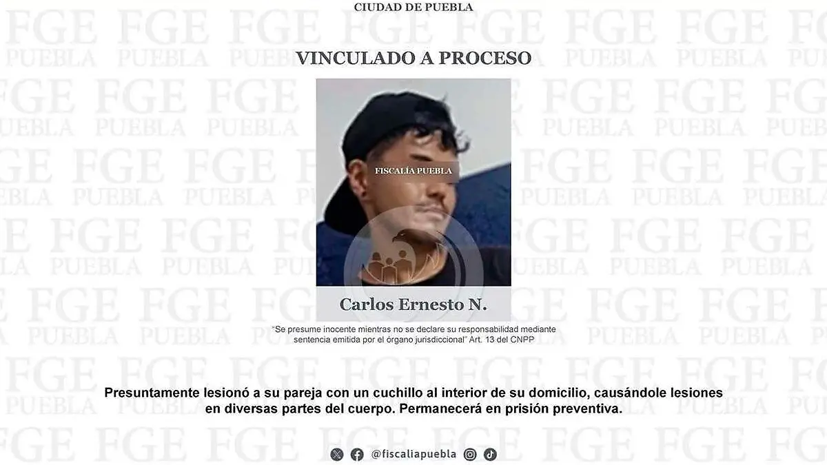 vinculan a proceso a hombre por tentativa de feminicidio al agredir a su novia